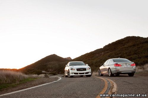BMW 550i, Infiniti M56, тест BMW 550i, тест Infiniti M56
